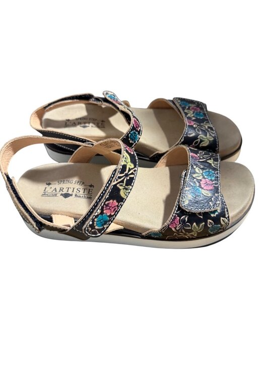 Spring Step L'Artiste Shoes - Spring Step L'Artiste Clara Womens Sandals EU38 Floral Leather Comfort Walking